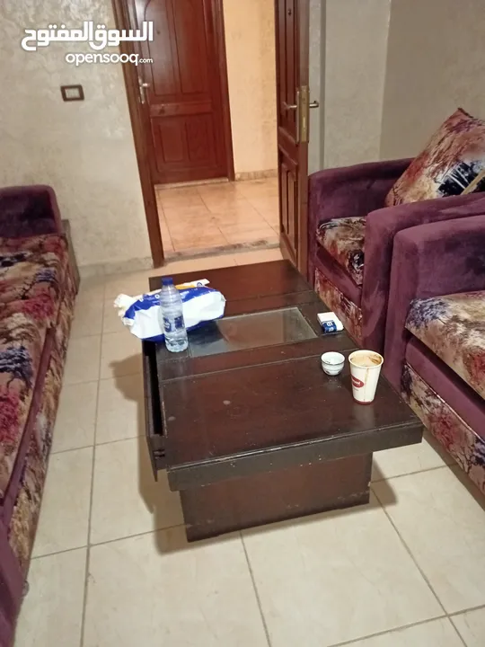 شقة مفروشة للايجار  غرفتين نوم وصالة بلكونة وحمام