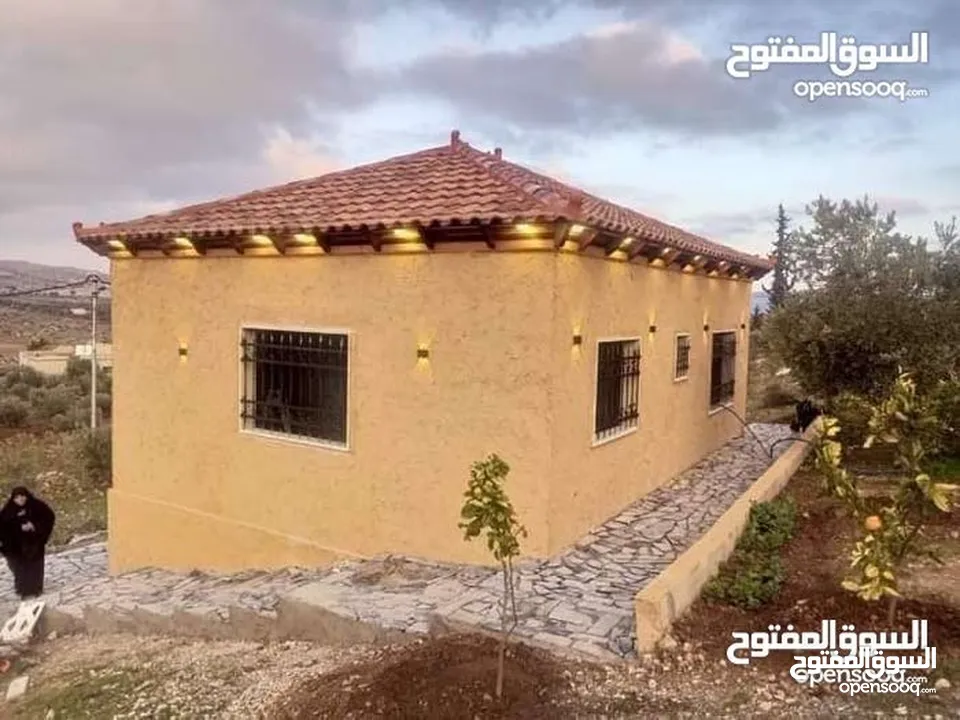 لقطه مزرعه مع بيت ريفي 48 الف قابل للتفاوض منطقه ريف جرش