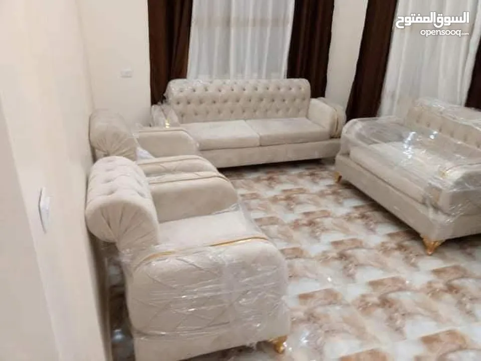 طقم ستيل فل كبتونيه 7 مقاعد