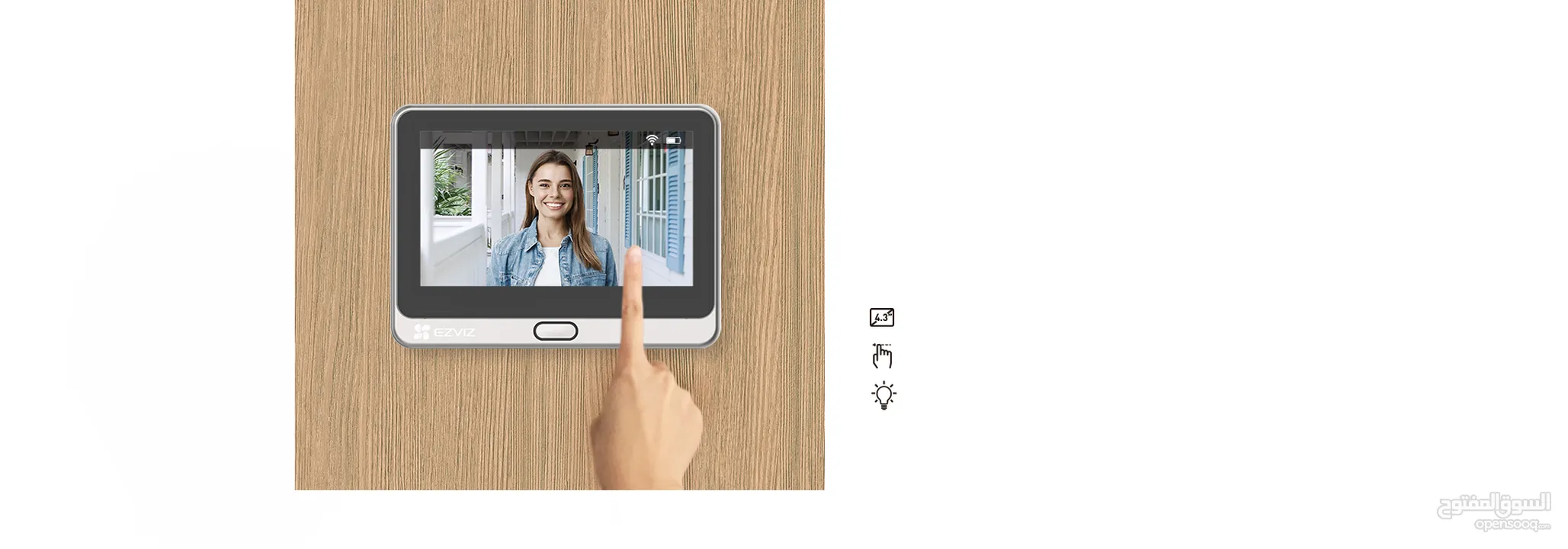 عين الباب واي فاي مع كاميرا EZVIZ DP2 – أمان وأناقة بلمسة واحدة!