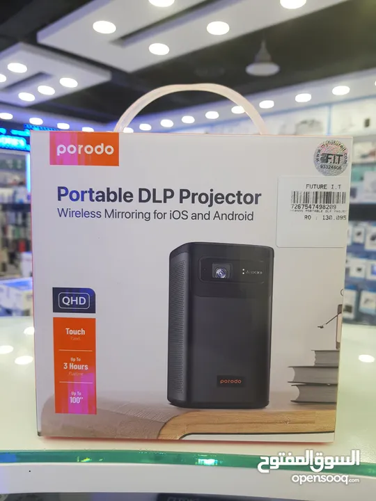Porodo portable DLP projector QHD