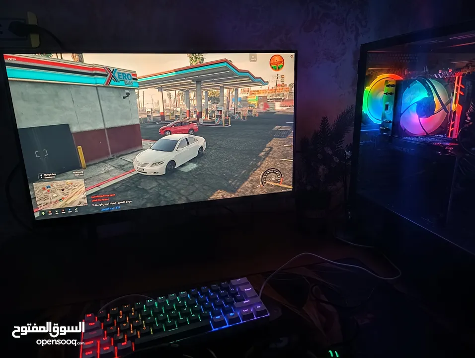 كومبيوتر  للبيع PC كامل مع شاشة واكسسوارات بسعر حرق  للبيع Game