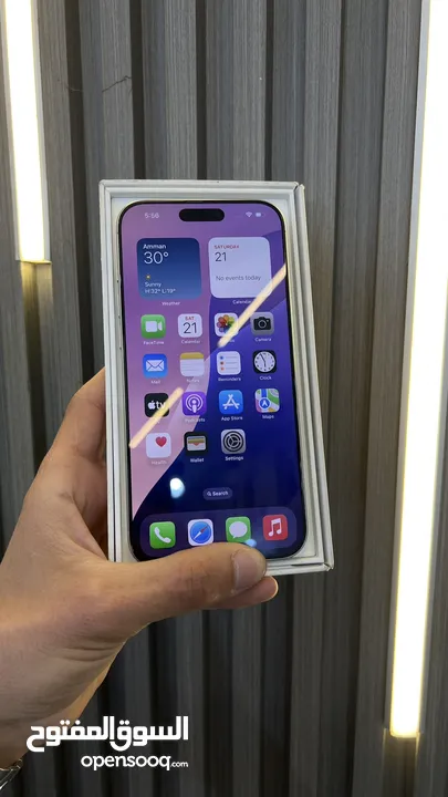 iPhone 16 Promax 256GB / Middle East / Battery : 100% / Box charge / Apple Warranty : 9/12/2025