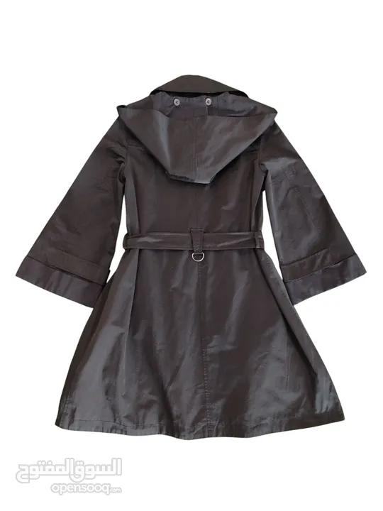 Thomas Burberry Women  black trench Coat Jacket  جاكيت نسائي اصلي ترنشكوت اسود ماركة بربري قياس xs