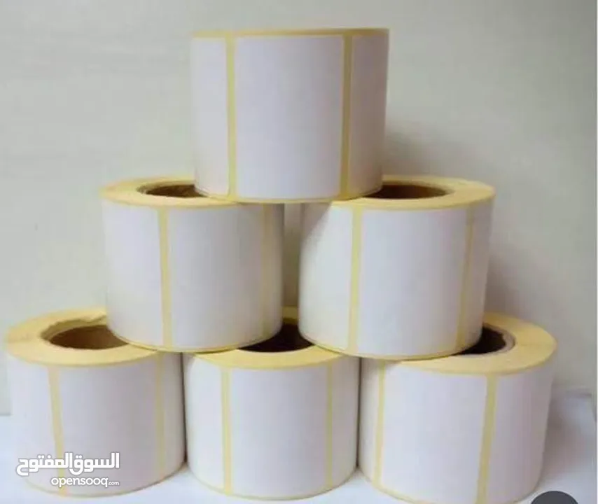 رولات كاش وفيزا وليبل باركود ميزان وليبل ملابس حراري للبيع