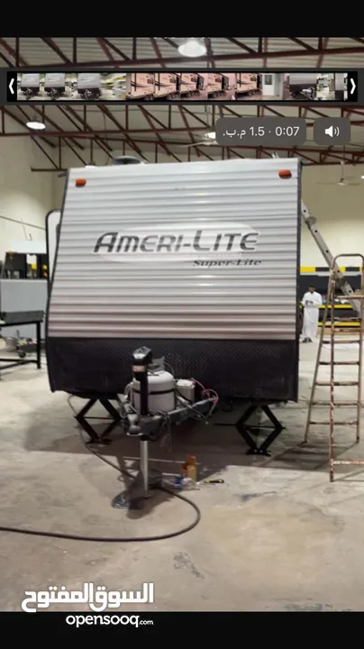 للبيع كرفان أمريكي 18 قدم موديل 2018  For sale: 18-foot American caravan, 2018 model