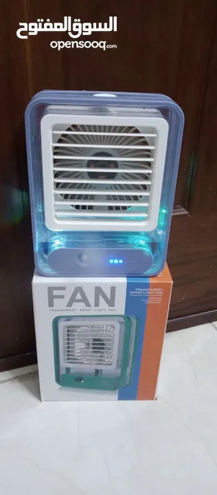 مكيف الهواء المتنقل للسياره او المنزل او المكتب يعمل بالثلج و الماء البارد شحن وusb مروحه مراوح رذاذ