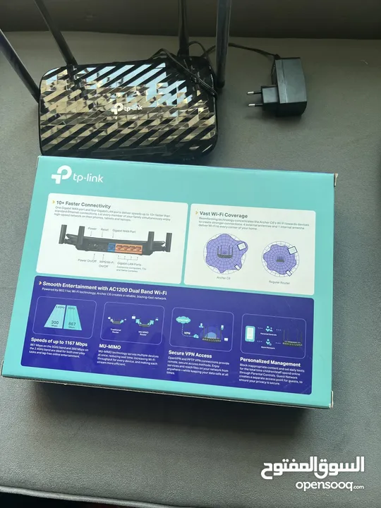 راوترtp link c6 archer مستعمل وكالة 5g