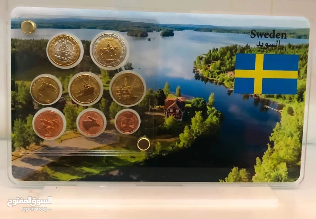 ستاندات منوعه عالميه يحتوي بالداخل على قطع معدنيه وفضيه انسر