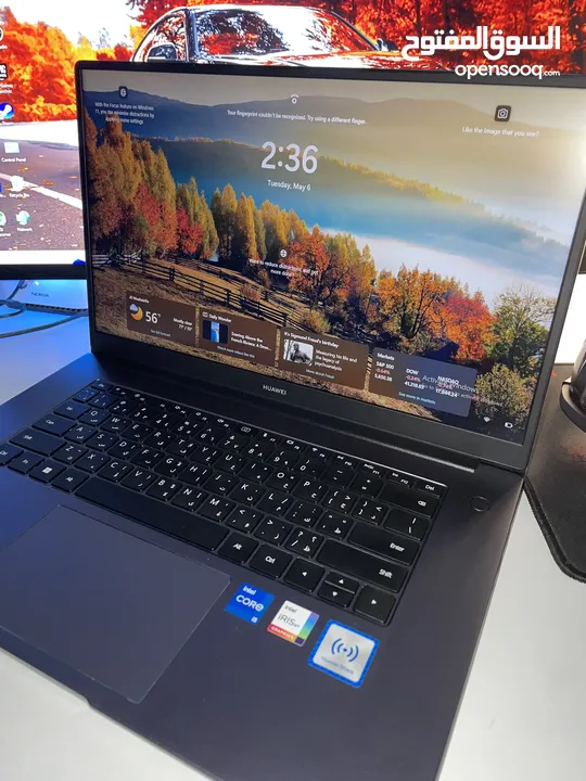 للبيع لابتوب Huawei أنيق وخفيف – معالج i5 الجيل 11 – شاشة FHD – حالة ممتازة بدل سعر 360 صار 320