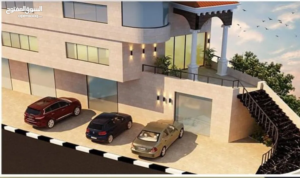 صاله مميزه تتكون من طابقين طابق الاول 400 متر والثاني 150 ويمكن فصلهم