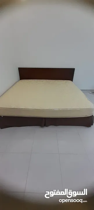 bed with mattress