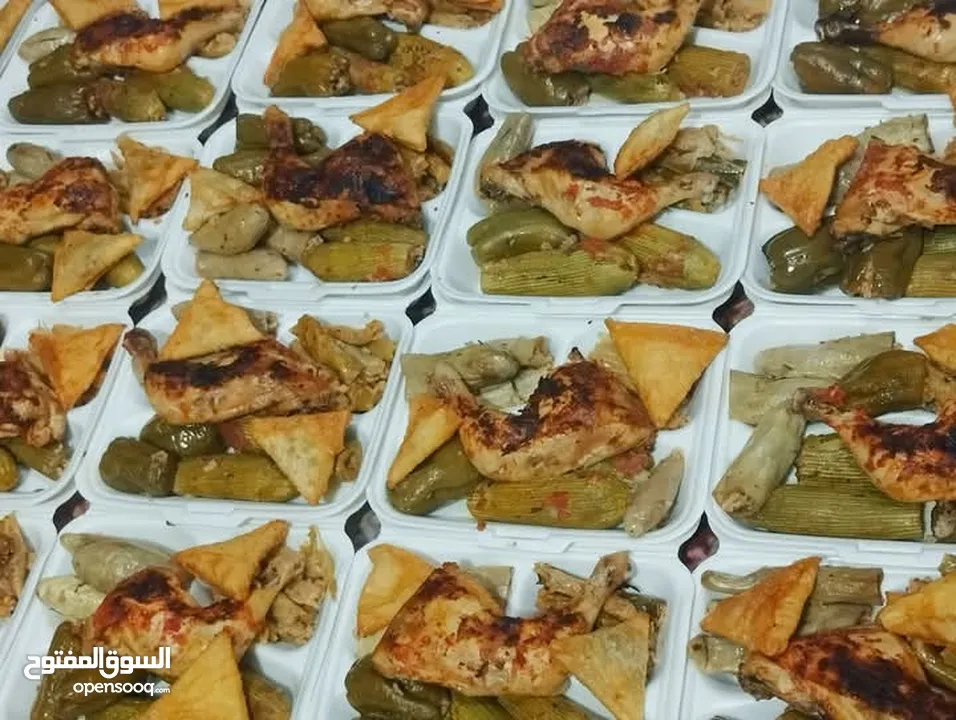 وجبات اطعام بتبداء من 25جنيه ومتاح كميات كبيرة وجبات لله وصدقات