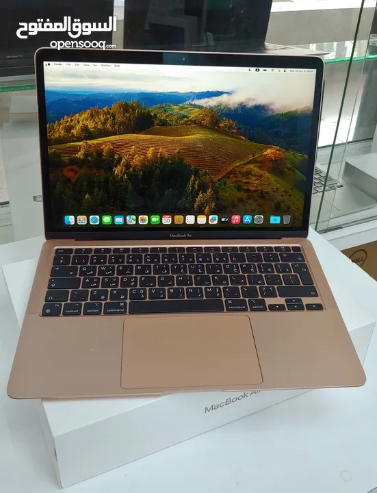 MacBook Air 2020 M1 8GB Ram 256GB SSD Gold لابتوب ابل