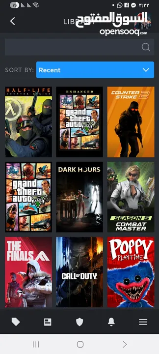 بيع حساب ستيم