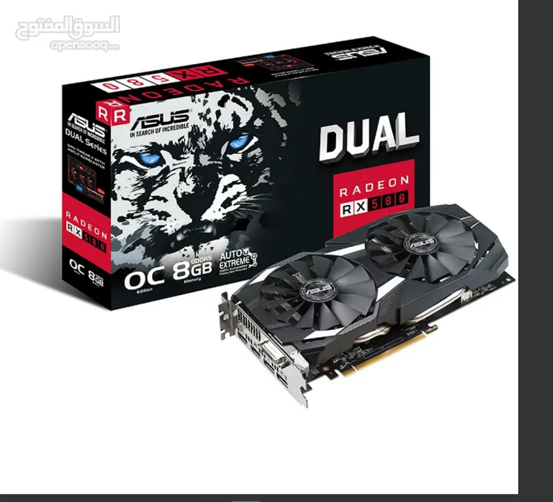 ASUS Dual RX 580 OC 4GB كرت شاشة نظيف جداً للبيع قابل للتفاوض السعر  حرققققق........