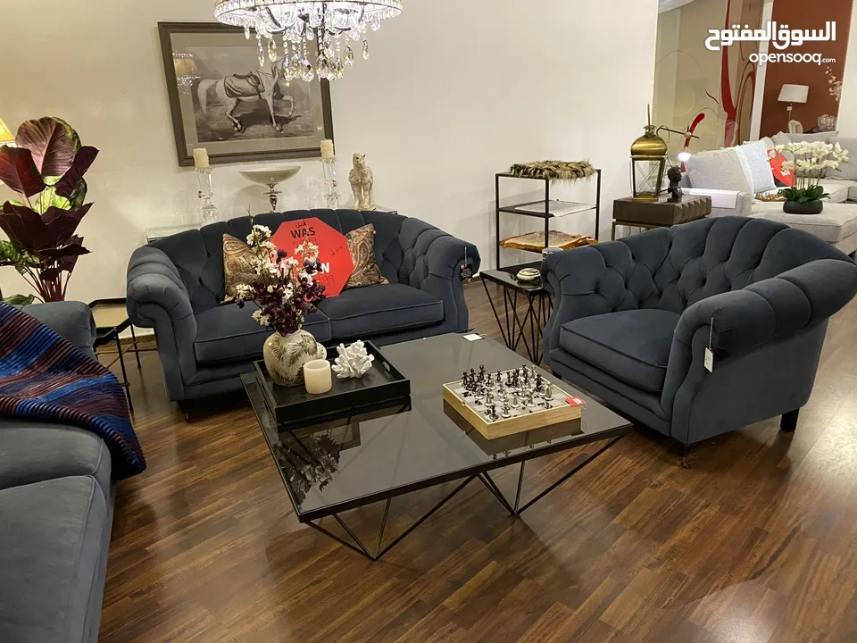 The One Sofa Set with Coffee & Side Tables - Like new condition