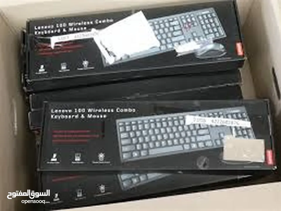 lenovo 100 wireless combo keyboard and mouse  كيت كيبورد وماوس وايرلس  من لينوفو