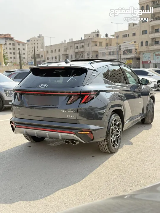 هونداي توسان NLine ترخيص 2022 محرك 1600 هايبرد plug in/يقطع على الشحنه 65 كيلو متر 271 حصان