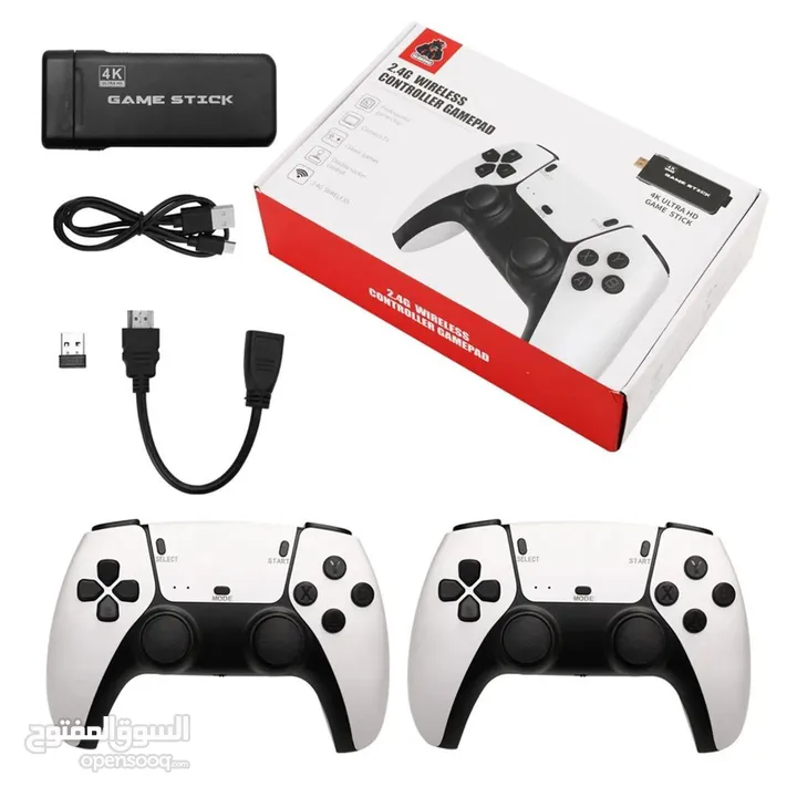 وفرنالك جهاز GAME STICK أحدث إصدار، الشبيه بالبلايستيشن 5 مع 15000 خمس عشرة الاف لعبة