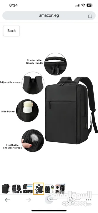 ‏laptop Backpack for Men and Women with