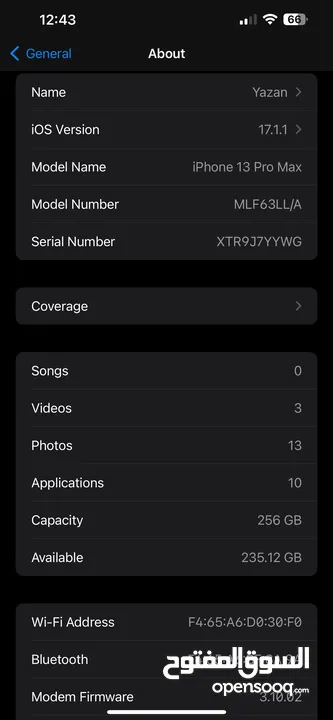 Iphone 13 pro max 256 gb