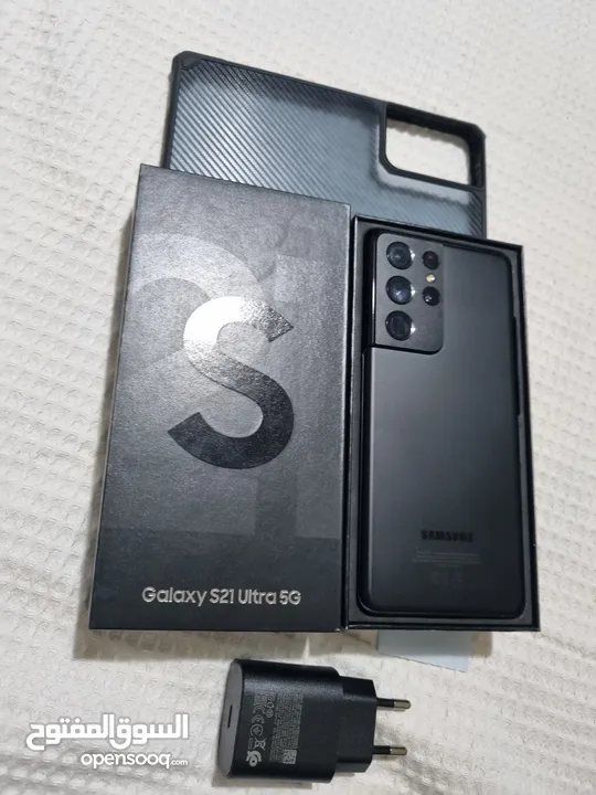 مستعمل اخو الجديد Samsung S21 Altra أغراضة والكرتونه الأصلية عربي متوفر توصيل