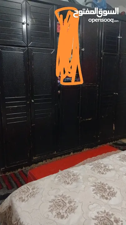غرفه نوم للبيع بحاله جيده مع فرشه