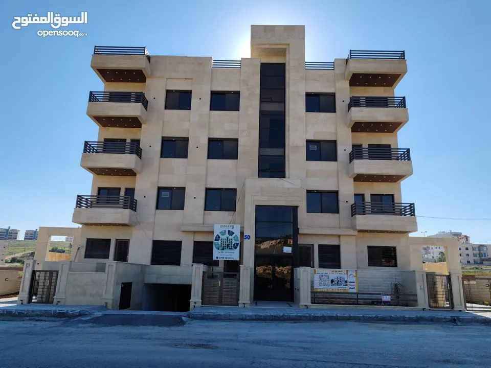 شقة جديدة مساحة البناء 127م2 للبيع في عمان منطقة شفابدران بالقرب من جامعة العلوم التطبيقية