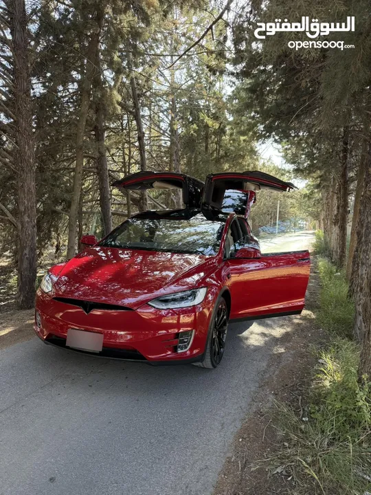 Tesla model X dual motors-long range plus    2020 تسلا X موديل 2020 بطاريه اكبر حجم  قابله للبدل