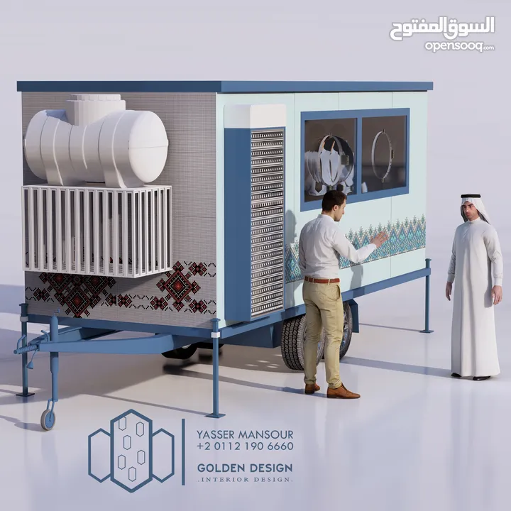 تصميم مشاريع تجارية وفود تراك _ درايف ثرو محلات واجهات كلادينج تصميم فعاليات