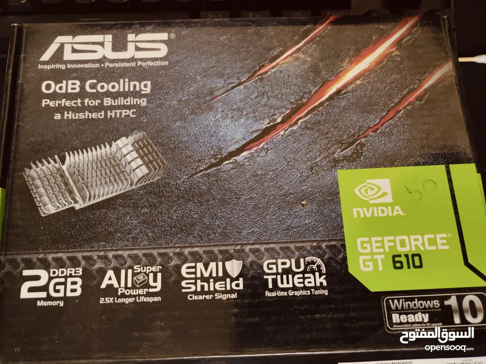 كرت شاشة  DDR3 2GB GT 610 ASUS