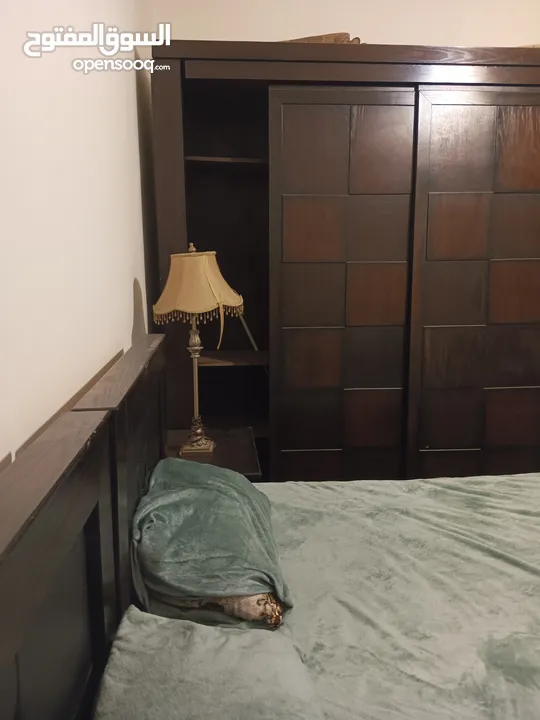 غرفة نوم + صالون مفروشة فرش ديلوكس للايجار 225دينار بالجاردنز