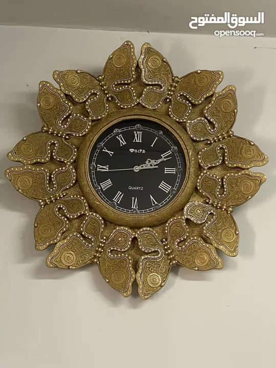 ساعة حائط اسمنتية رخامية