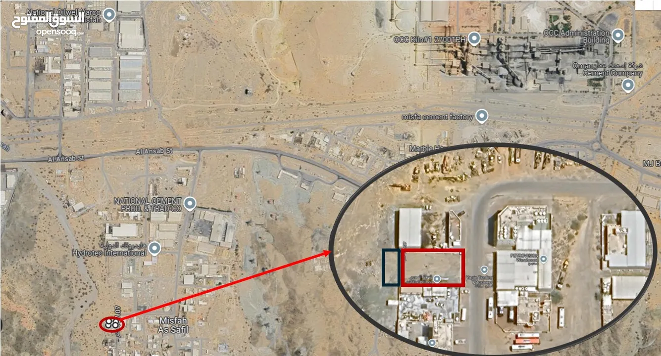 أرض صناعية مع ملحق جديد للإيجار او الإستثمار في المسفاة  / بوشر Industrial land