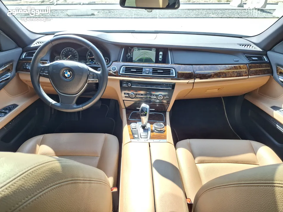 بي ام دبليو 730LI أبيض 2014 خليجي  BMW 730LI White 2014 Gulf