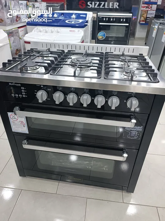 عرض نااار على فرن يونيون اير دبل طابقين مزدوج 90 سم منصب ثقيل عيون ايطالي