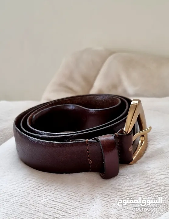 Real leather womens belt