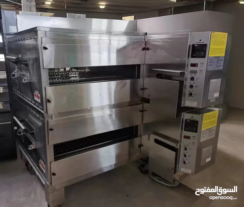 معدات مطاعم وجبات سريعه ايس كريم ، بروستد، افران بيتزا امريكي Catering equipment, used