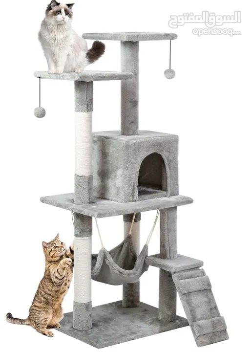 للقطط مستعمل شي بسيط بحاله ممتازه CAT TREE for cats and kittens in good condition