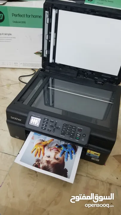 طابعة Brother  للصور مع سكانر فقط 150 شيقل !!