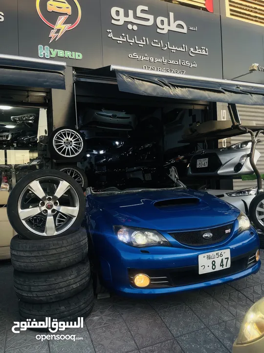 قطع /سيارات كامله سوبارو امبريزه 2008 STI 2500cc  وارد اليابان بحالة ممتازه ممشى قليل
