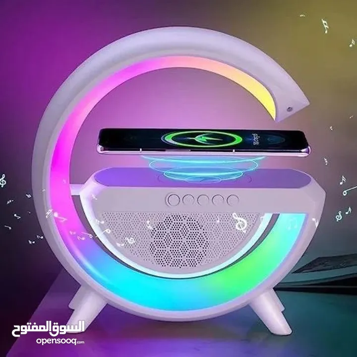 سماعة LED لاسلكية مع شاحن مدمج