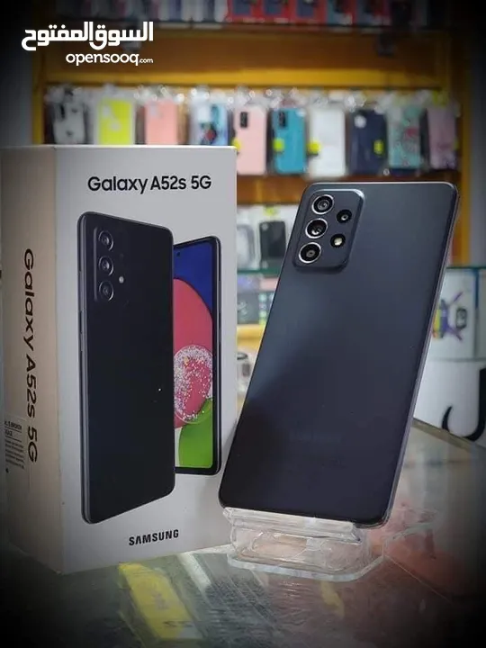 مستعمل اخو الجديد Samsung A52s 5G رام 16 جيجا 256 أغراضة والكرتونه الأصلية متوفر توصيل