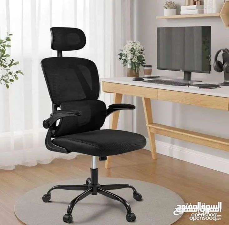 كرسي مدير هاي كوالتي كرسي مقعد فوم جك ايطالي كرسي للجلسات الطويلة مع مسند رقبة متحرك