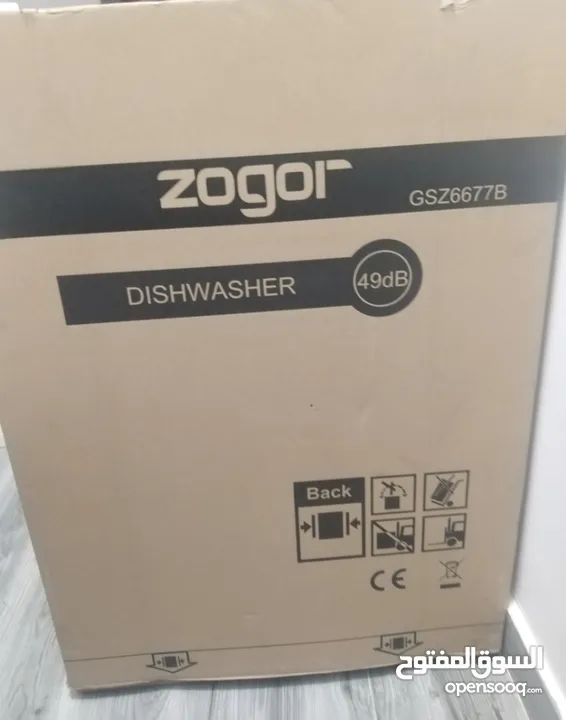Zogor dishwasher "GSZ6677B"غير مستعمل