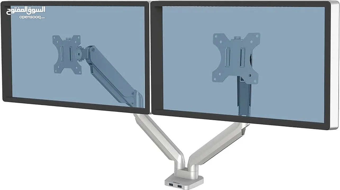 حامل الشاشات المزدوج من Fellowes – التصميم الذكي لمساحة عمل متوازنة
