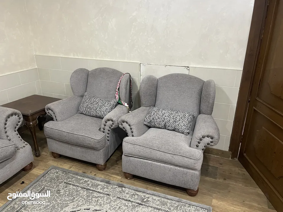 طقم كنب امريكي +طقم كورنر بحاله جيده