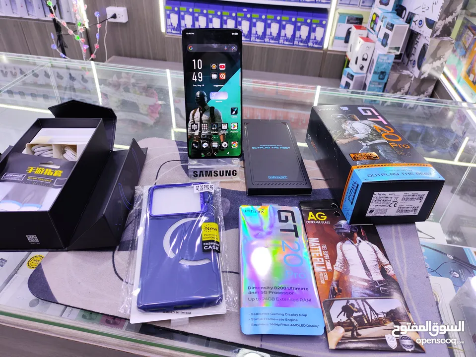 ابو 120 فريم وكالة موجود  INFINIX  GT 20 PRO جيجا 256 رام 24 معه كامل اغراضو الاصلية متوفر توصيل