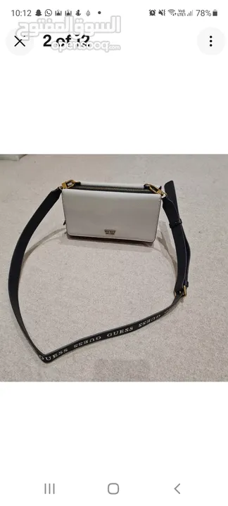 Ladies Guess cami double flap Crossbody Bag Excellent Condition